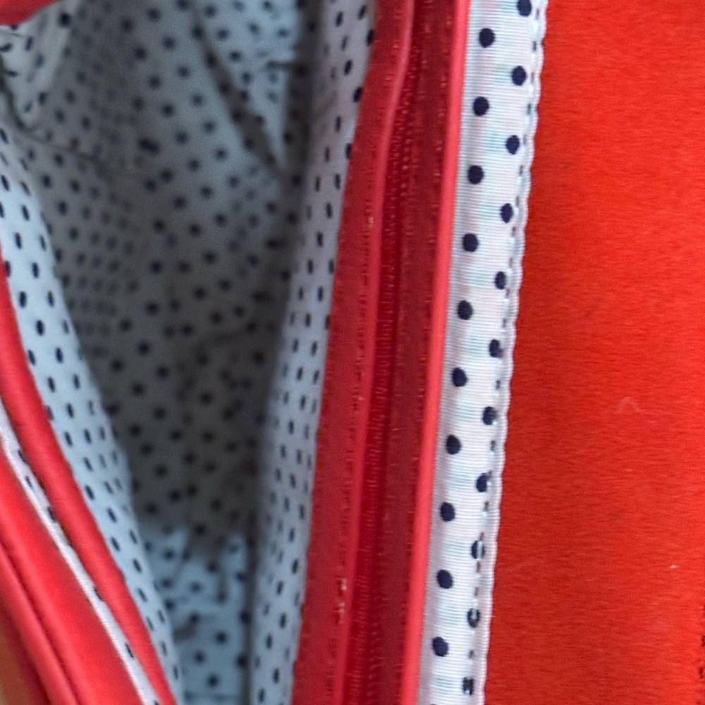 Joules Red Leather Crossbody Bag - Picture 6 of 10